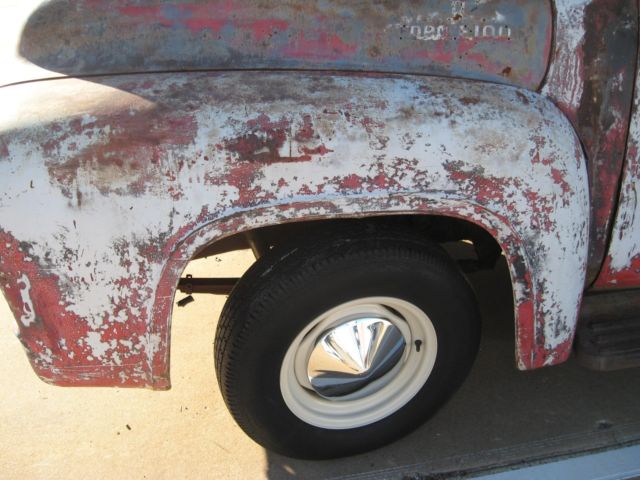 1953 White/RED Ford F-100 Standard Cab Pickup