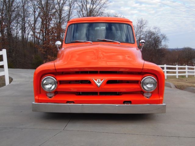 1953 Orange Ford F-100 Standard Cab Pickup
