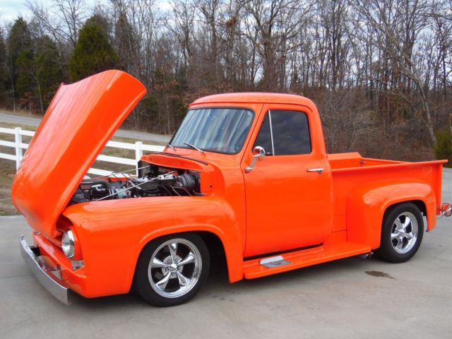 1953 Orange Ford F-100 Standard Cab Pickup