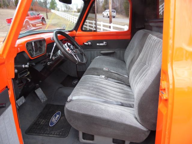 1953 Orange Ford F-100 Standard Cab Pickup