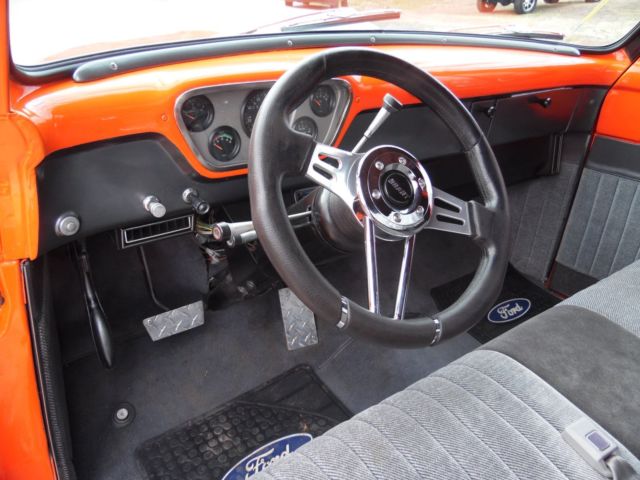 1953 Orange Ford F-100 Standard Cab Pickup