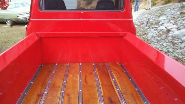 1953 Red Ford F-100 Extended Crew Cab Pickup