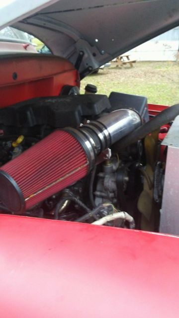 1953 Red Ford F-100 Extended Crew Cab Pickup