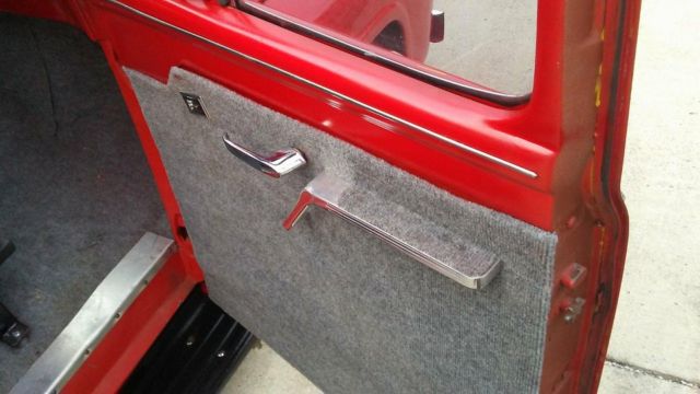 1953 Red Ford F-100 Extended Crew Cab Pickup