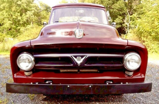 1953 Burgundy Ford F-100 Standard Cab Pickup