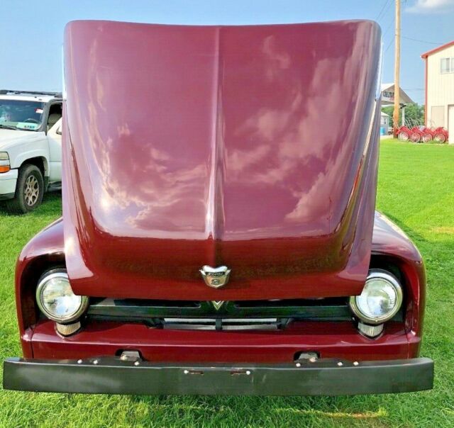 1953 Burgundy Ford F-100 Standard Cab Pickup