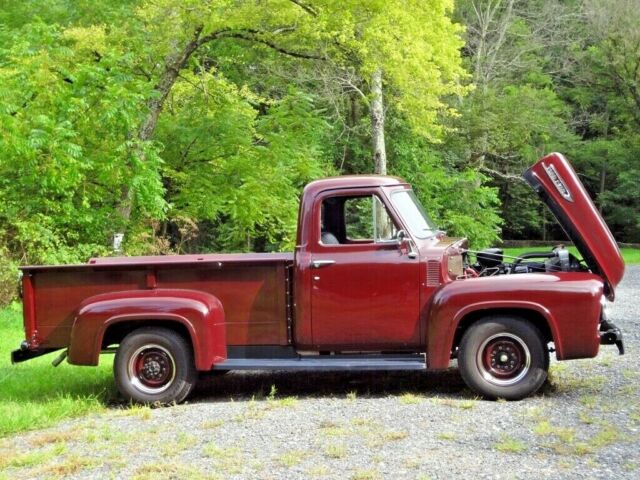 1953 Burgundy Ford F-100 Standard Cab Pickup