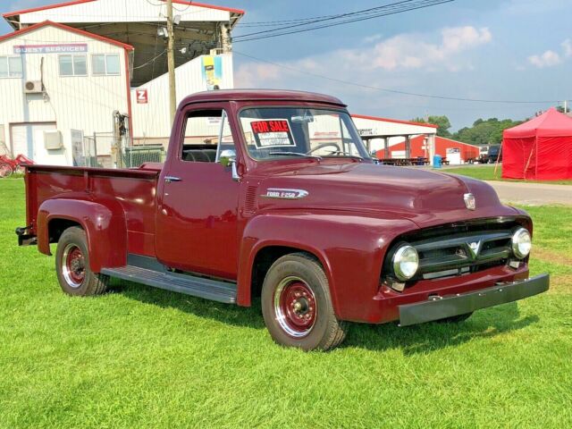 1953 Burgundy Ford F-100 Standard Cab Pickup