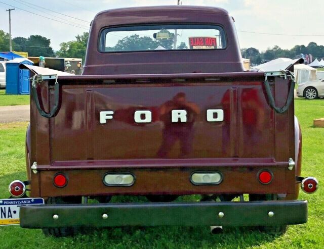 1953 Burgundy Ford F-100 Standard Cab Pickup