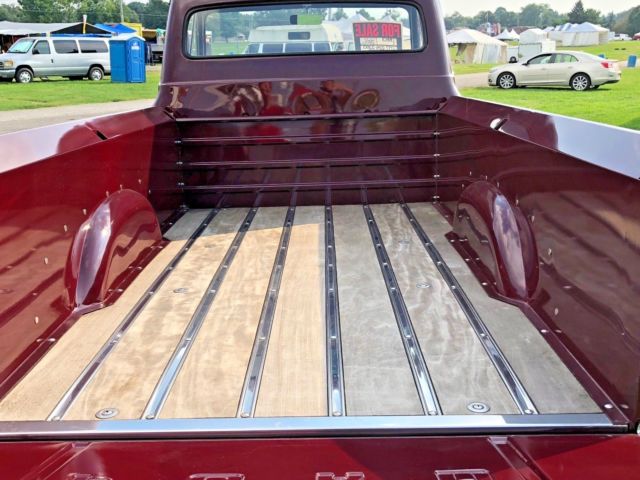 1953 Burgundy Ford F-250 Standard Cab Pickup
