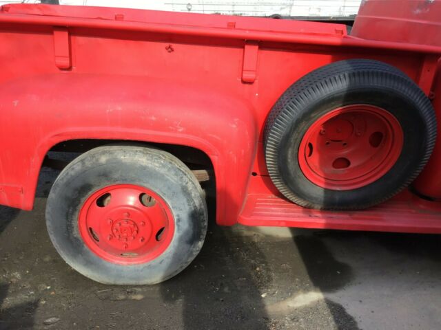 1953 Red Ford F-350 Standard Cab Pickup
