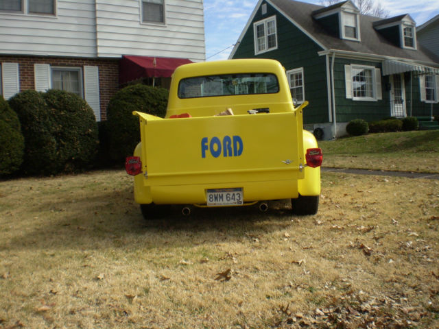 1953 Yellow Ford F-100 Standard Cab Pickup