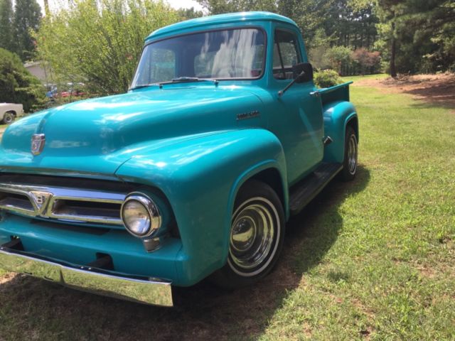 1953 Blue Ford F-100 Standard Cab Pickup