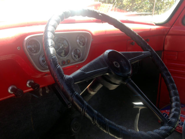 1953 Red Ford F-100 pickup