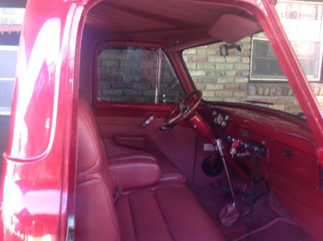 1953 Red Ford F-100 Cab & Chassis