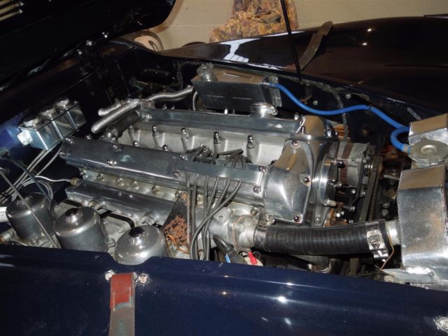 1953 Blue Jaguar XK Convertible