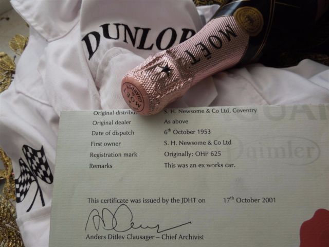 1953 Blue Jaguar XK Convertible