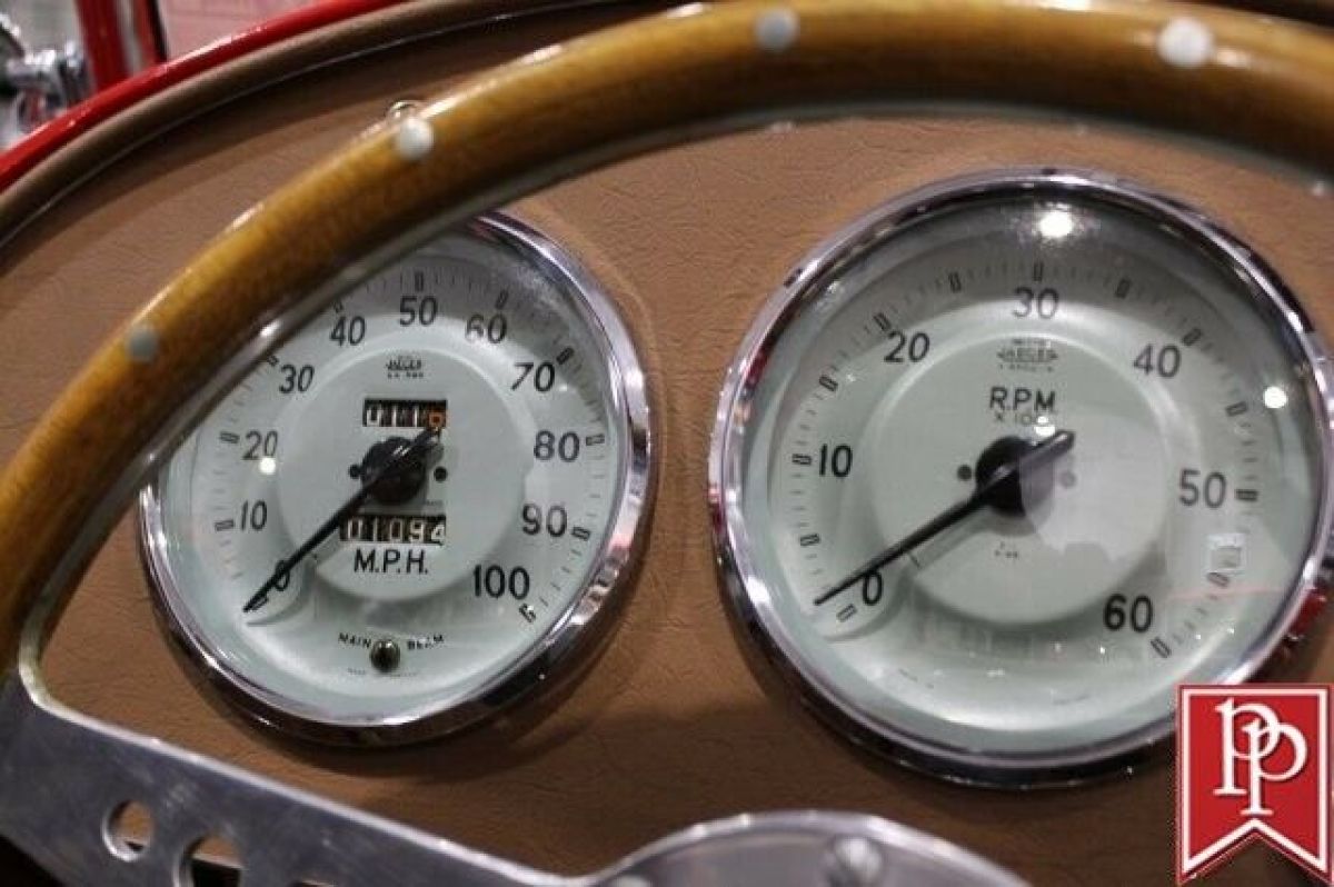 1953 Red MG T-Series Convertible