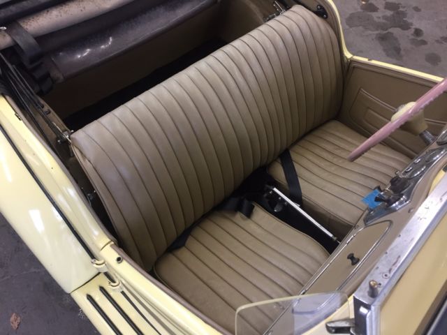 1953 Yellow MG T-Series Convertible