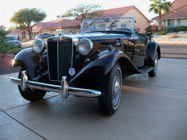 1953 Black MG T-Series Roadster