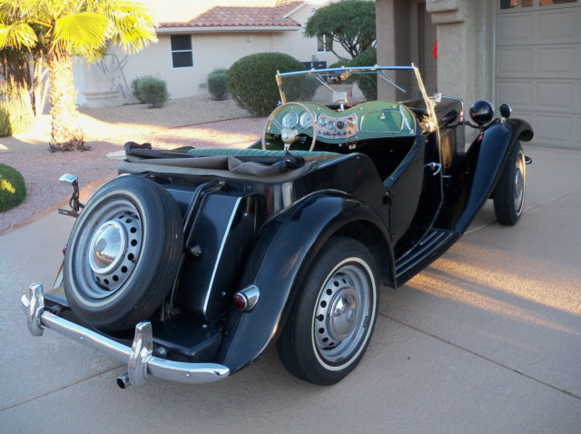 1953 Black MG T-Series Roadster