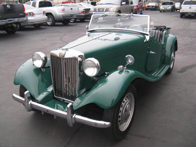 1953 British Racing Green MG T-Series Convertible