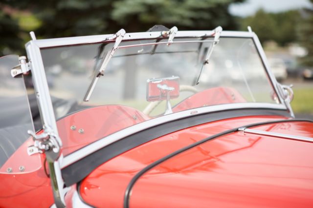 1953 Red MG T-Series Convertible