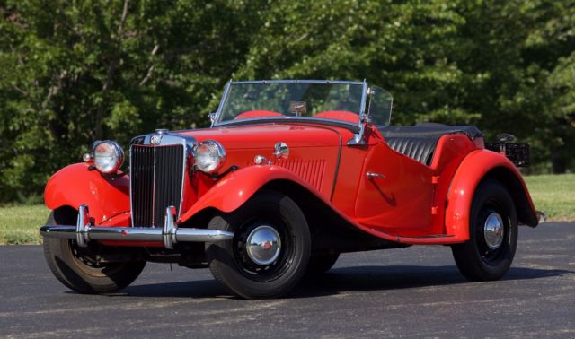 1953 Red MG T-Series Convertible