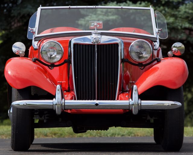 1953 Red MG T-Series Convertible