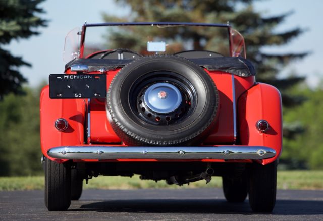 1953 Red MG T-Series Convertible
