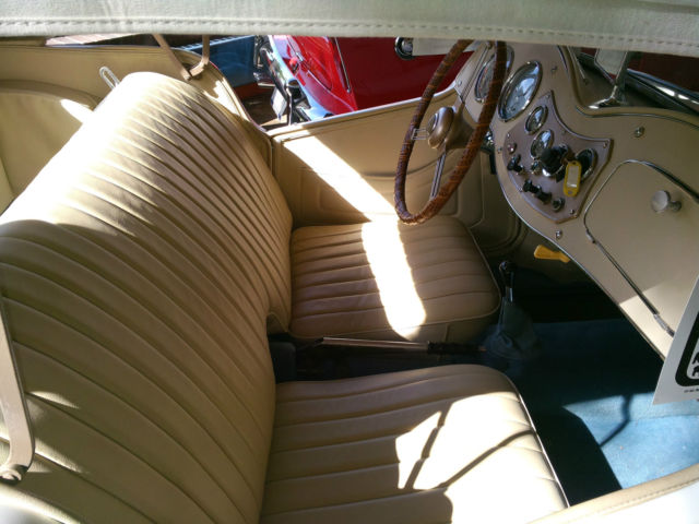 1953 White MG T-Series roadster