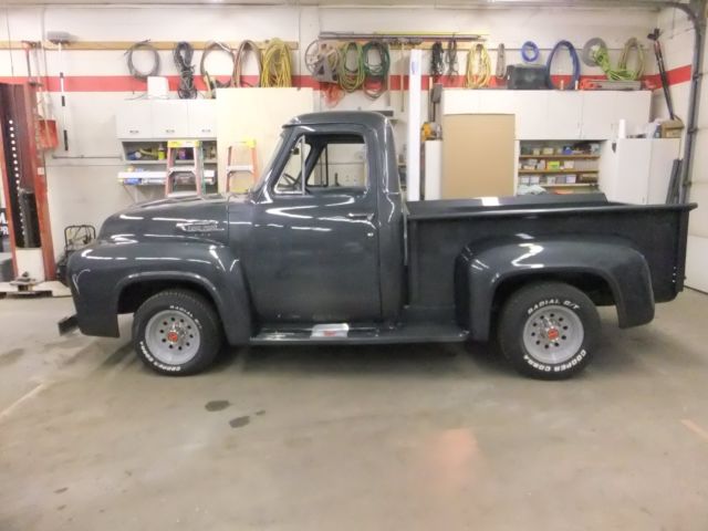 1953 charcoal metallic gray Ford F-100 Cab & Chassis