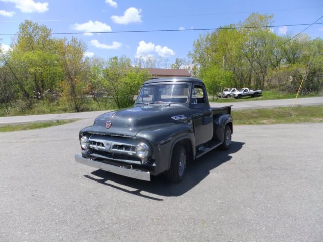 1953 charcoal metallic gray Ford F-100 Cab & Chassis
