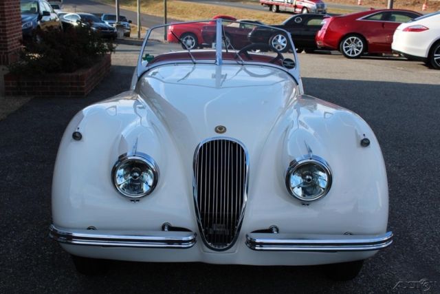 1953 White Jaguar XK