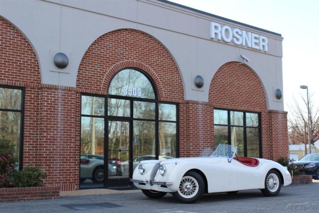 1953 White Jaguar XK