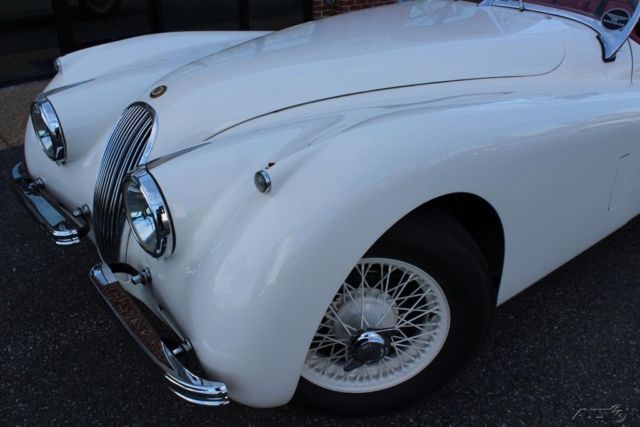 1953 White Jaguar XK