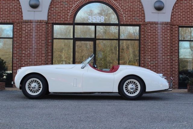 1953 White Jaguar XK