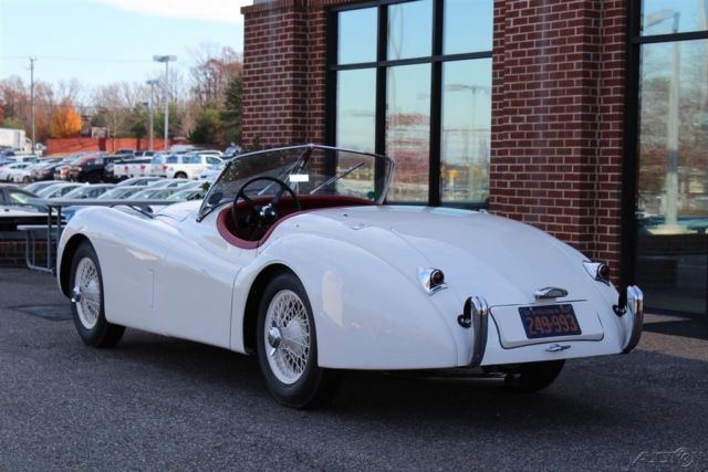 1953 White Jaguar XK
