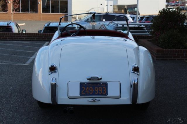 1953 White Jaguar XK