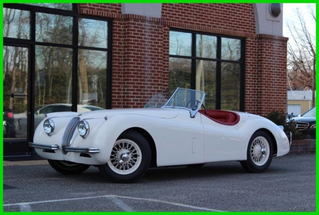1953 White Jaguar XK