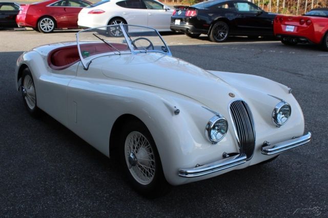1953 White Jaguar XK