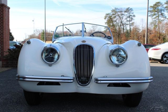 1953 White Jaguar XK