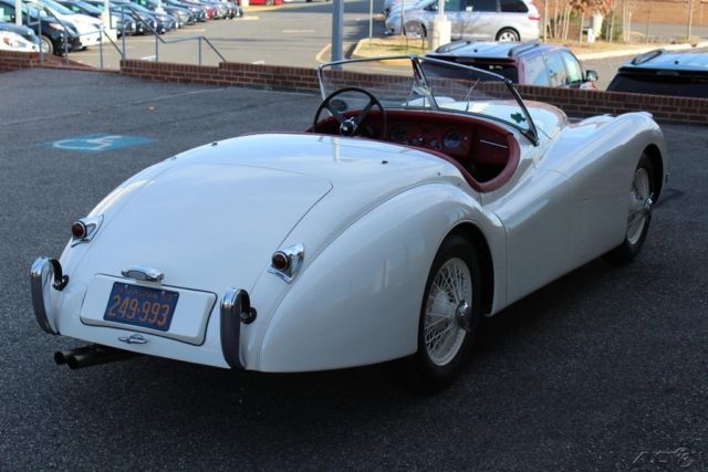 1953 White Jaguar XK