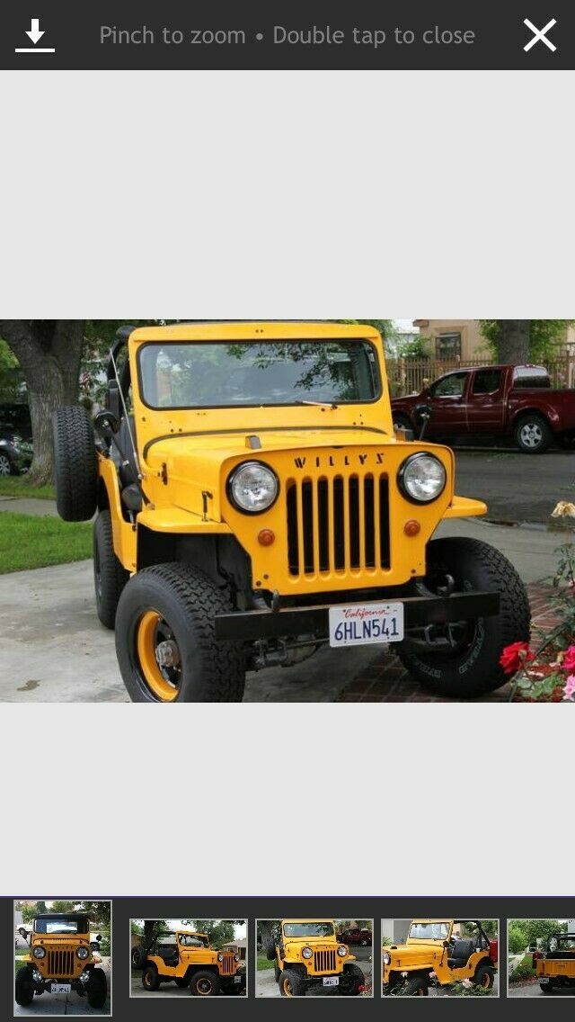 1953 Yellow Willys
