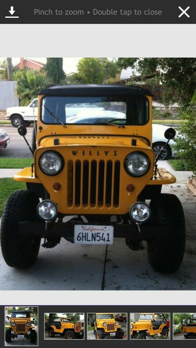 1953 Yellow Willys