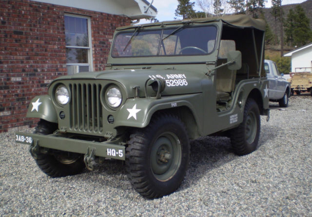 1953 Green Willys Model 38 Truck Jeep