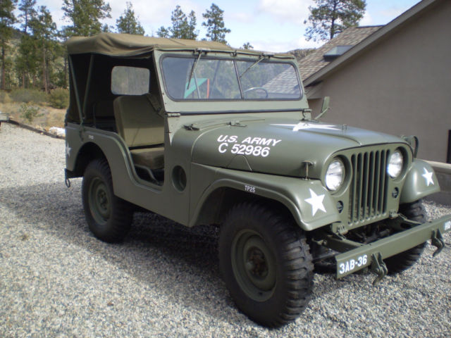 1953 Green Willys Model 38 Truck Jeep