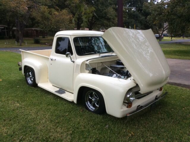 1955 Snowshoe white Ford F-100 Standard Cab Pickup