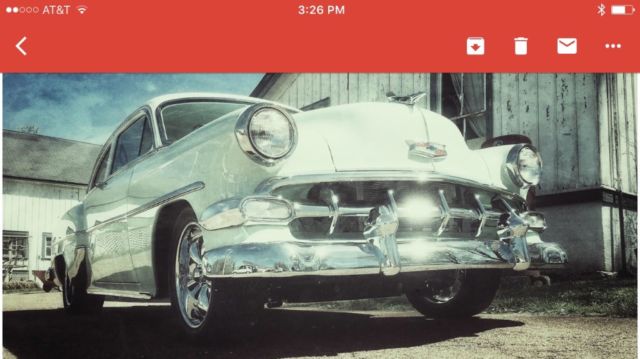 1954 Green/white Chevrolet Bel Air/150/210