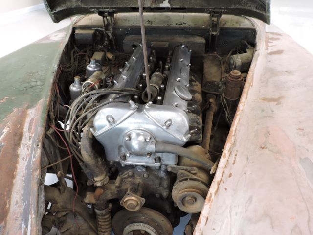 1954 Green Jaguar XK Fixed Head Coupe